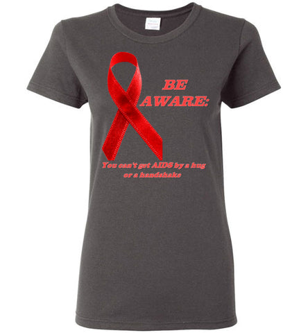 Image of Be Aware: You can't get AIDS from hug or Handshake - Lady