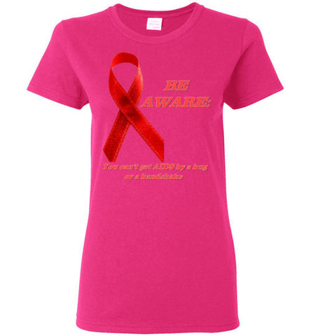 Image of Be Aware: You can't get AIDS from hug or Handshake - Lady