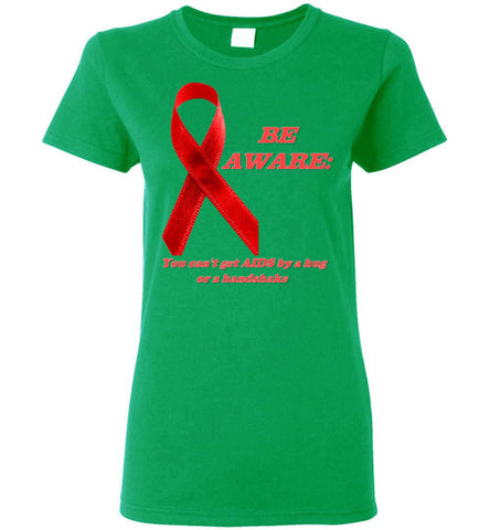 Image of Be Aware: You can't get AIDS from hug or Handshake - Lady