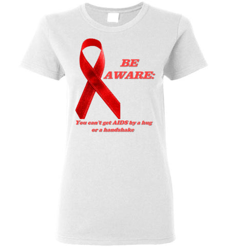 Image of Be Aware: You can't get AIDS from hug or Handshake - Lady